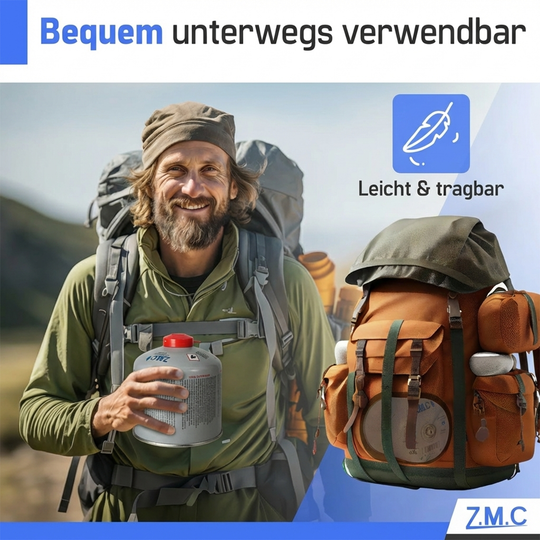 Schraubkartusche 230g Butan Propan Mix | 7/16" Eurogewinde UN2037, 485ml Camping Gas Kartusche für Gaskocher, Gasbrenner & Outdoor Geräte, passend für Weber Grill
