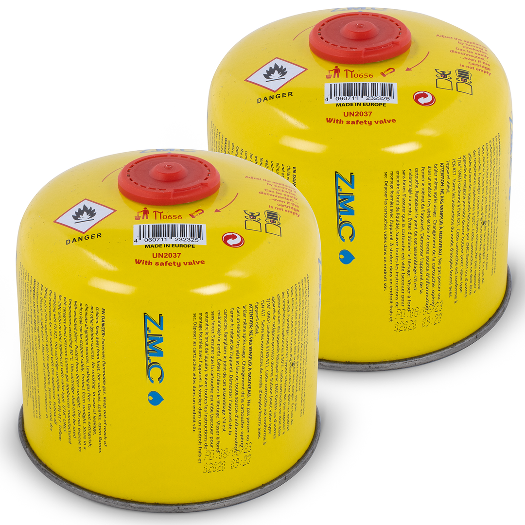 ZMC Camping Gas Kartusche 300g Propan-Butan 600ml EN417 Schraubventil