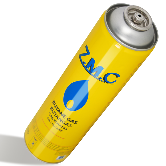 ZMC Butangas Kartuschen 330g, Schraubkartusche mit Butan/ Propan Gas 600 ml, Universal Gaskartusche EN417 Ventilkartusche mit Schraubverschluss