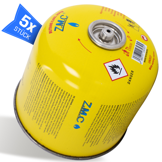 ZMC Camping Gas Kartusche 300g Propan-Butan 600ml, Schraubventil Gaskartusche mit 7/16" EN417 Eurogewinde, sicher & kompakt, ideal für Gaskocher, Abflammgeräte, Löten & Outdoor Aktivitäten