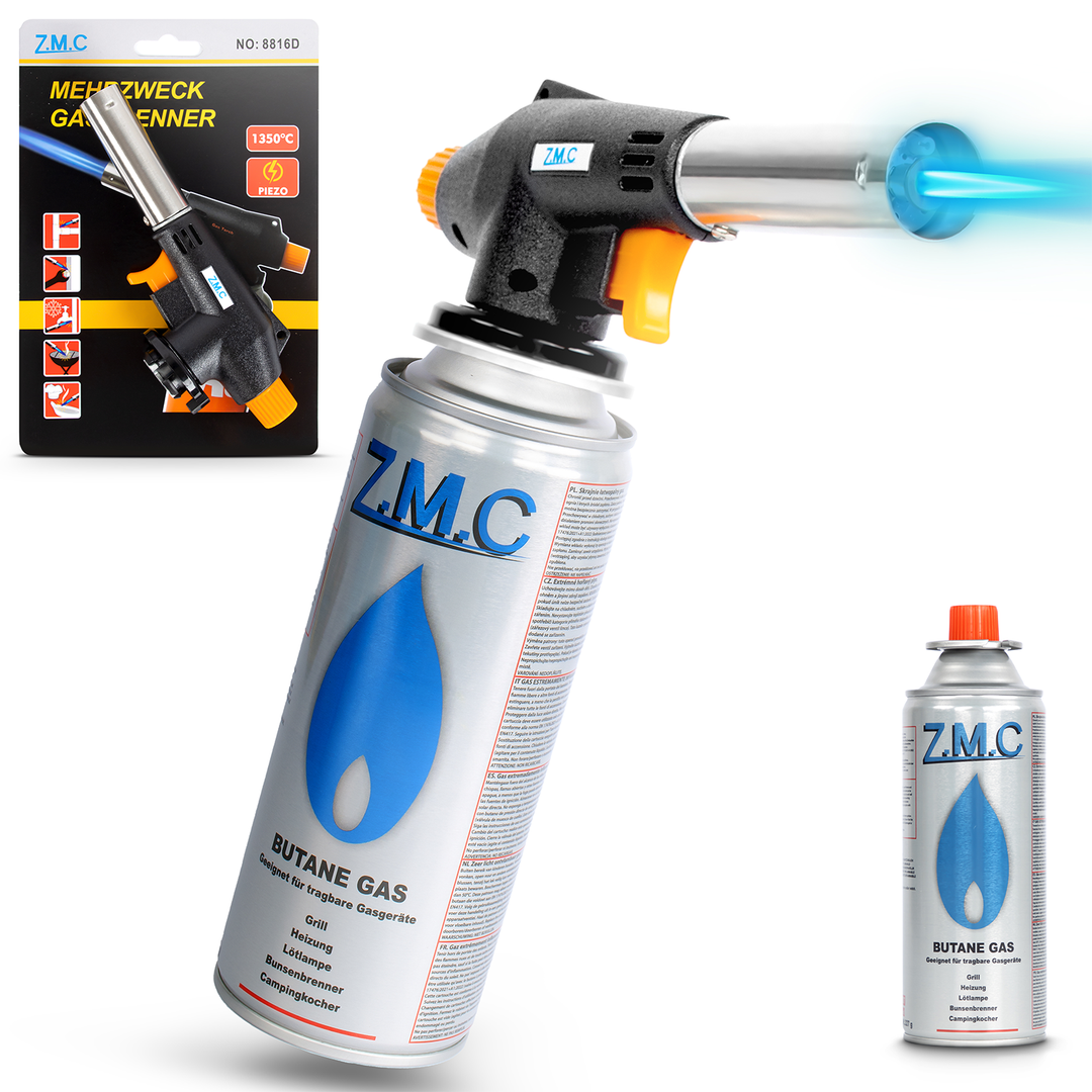 Gasbrenner - Butanbrenner - Lötlampe - Flammenbrenner - Sanitärbrenner - Dachdecker-Lötkolben mit offener Flamme - Griff mit drehbarem Schraubanschluss - EXPRESS Gasbrenner - Butanbrenner - Lötlampe - Flammenbrenner - Sanitärbrenner - Dachdecker-Lötkolben mit offener Flamme - Griff mit drehbarem Schraubanschluss - EXPRESS