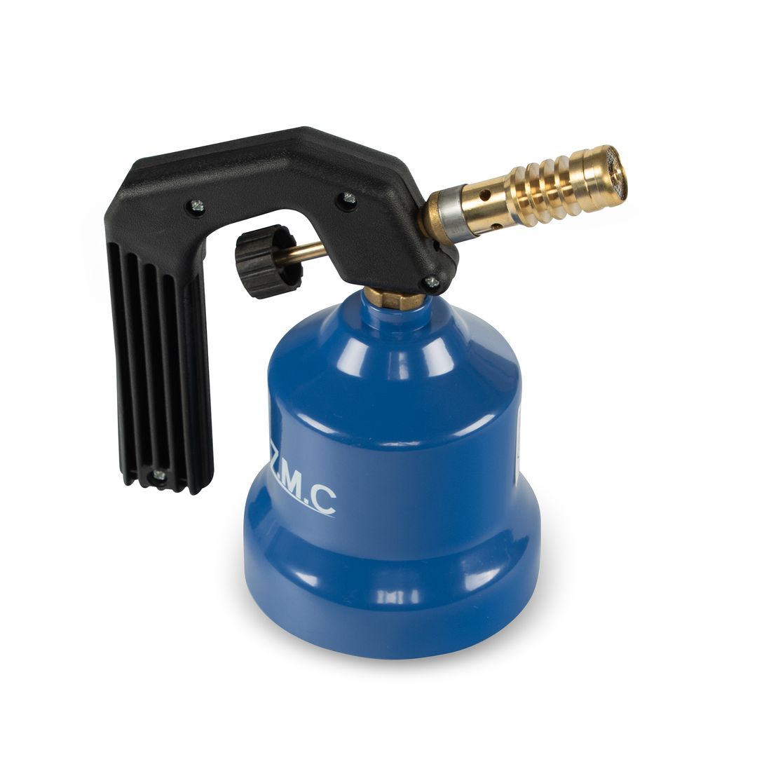 ZMC Gasbrenner 2,2 kW, Flambierbrenner, inkl. Gaskartuschen, Küchenbrenner mit einstellbarer Flamme, Brenneraufsatz für Camping, Lötbrenner für Stechkartuschen 190g