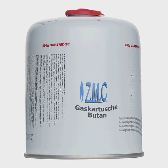 ZMC Butangas Kartuschen 450g, Schraubkartusche mit Butan/ Propan Gas 900 ml, Universal Gaskartusche EN417 Ventilkartusche mit Schraubverschluss