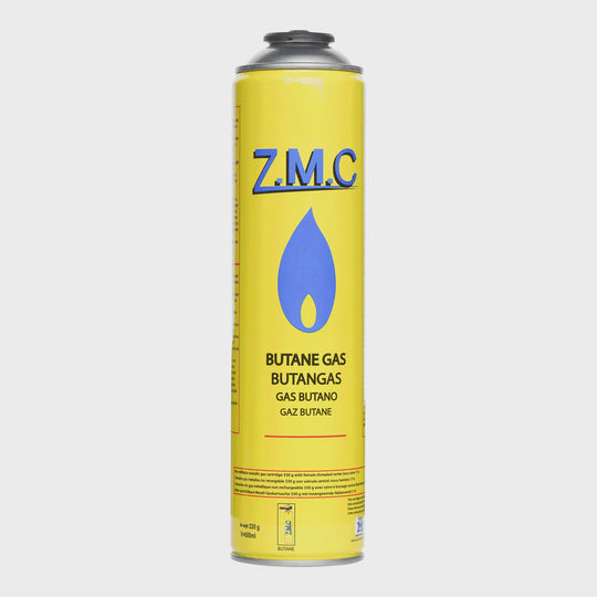 ZMC Butangas Kartuschen 330g, Schraubkartusche mit Butan/ Propan Gas 600 ml, Universal Gaskartusche EN417 Ventilkartusche mit Schraubverschluss