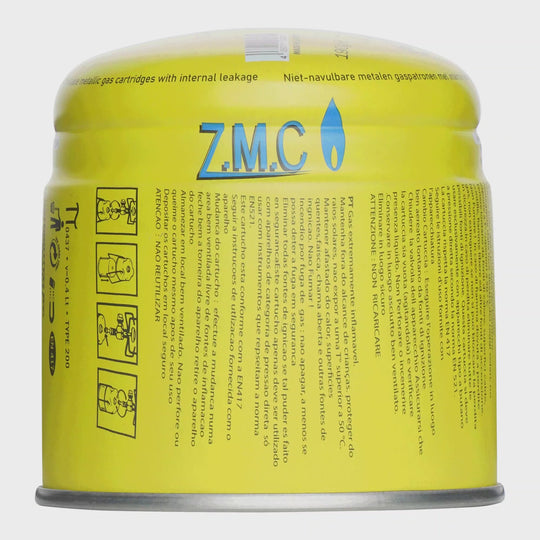 ZMC Butan Gas Kartusche Gaskartuschen Stechkartusche Für Campingkocher Gaskocher 190g C200 EN417 für alle Stechkartuschengeräte, Lötbrenner