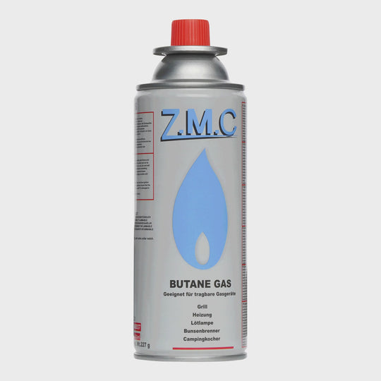 ZMC Butan Gaskartuschen 227g, Typ MSF-1a, Universal Gaskartusche mit Bajonett Anschluss für Campingkocher, Gasheizung, Gasbrenner, Unkrautbrenner